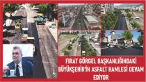 BÜYÜKŞEHİR'İN ASFALT HAMLESİ DEVAM EDİYOR.