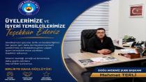 Başkan Mehmet Terli'den TEŞEKKÜR