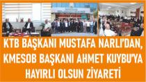 Başkan Mustafa  Narlı’dan,Ahmet Kuybu’ya Hayırlı Olsun Ziyareti