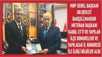 Bilge Lider Bahçeli,Mansur Başkanı Kabul Etti.