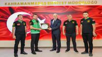 Sancaktar Derneği'nden, Kahramanmaraş Emniyet Müdürü Hasan Yiğit’e Ziyaret.
