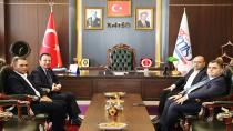 Milletvekili ŞAHİN 'den,KMTSO Başkanı Buluntu ve Yönetimine Ziyaret