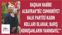 Başkan Habibe Albayrak,1 EYLÜL DÜNYA BARIŞ GÜNÜ BASIN AÇIKLAMASI YAPTI.